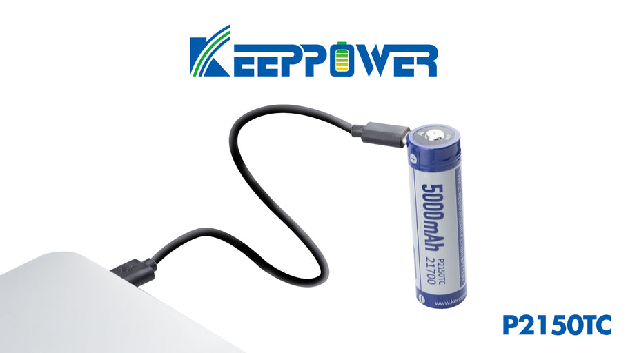 Keeppower P2150TC Type-C USB Rechargeable Protected 21700 Battery VS Traditional 21700 Battery