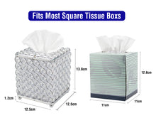 Load image into Gallery viewer, Ukwell Cube Tissue Box Cover Handcrafted Bling Crystal Design
