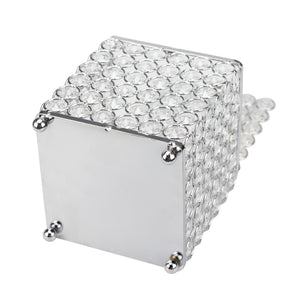 Ukwell Cube Tissue Box Cover Handcrafted Bling Crystal Design