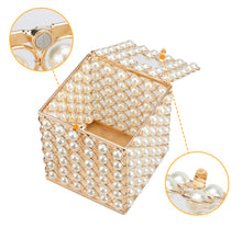 Load image into Gallery viewer, Ukwell Handmade Square Facial Tissue Box Cover Luxury Pearl Design
